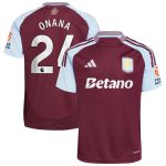 aston villa adidas home shirt 2024-25 with onana 24 printing Collection | Official Aston Villa Shirts
