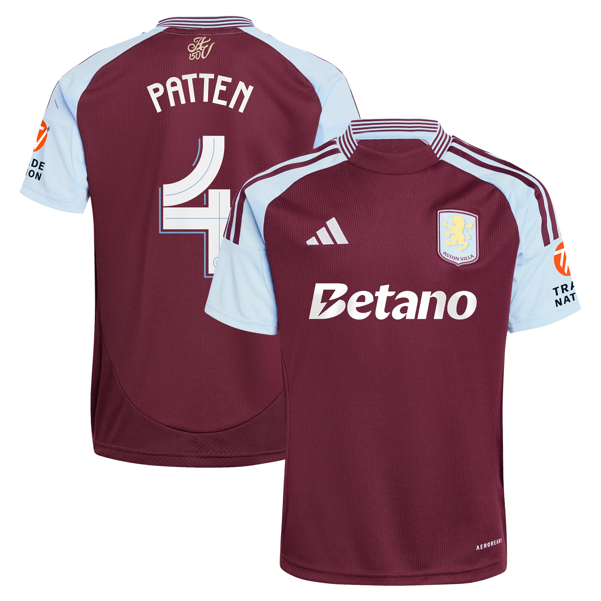 aston villa adidas home shirt 2024-25 with patten 4 cup printing Collection | Official Aston Villa Shirts