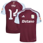 aston villa adidas home shirt 2024-25 with pau 14 cup printing Collection | Official Aston Villa Shirts