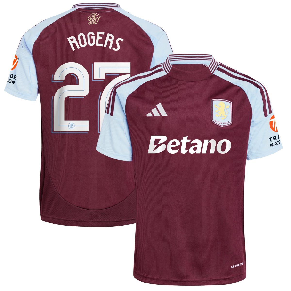 aston villa adidas home shirt 2024-25 with rogers 27 cup printing Collection | Official Aston Villa Shirts