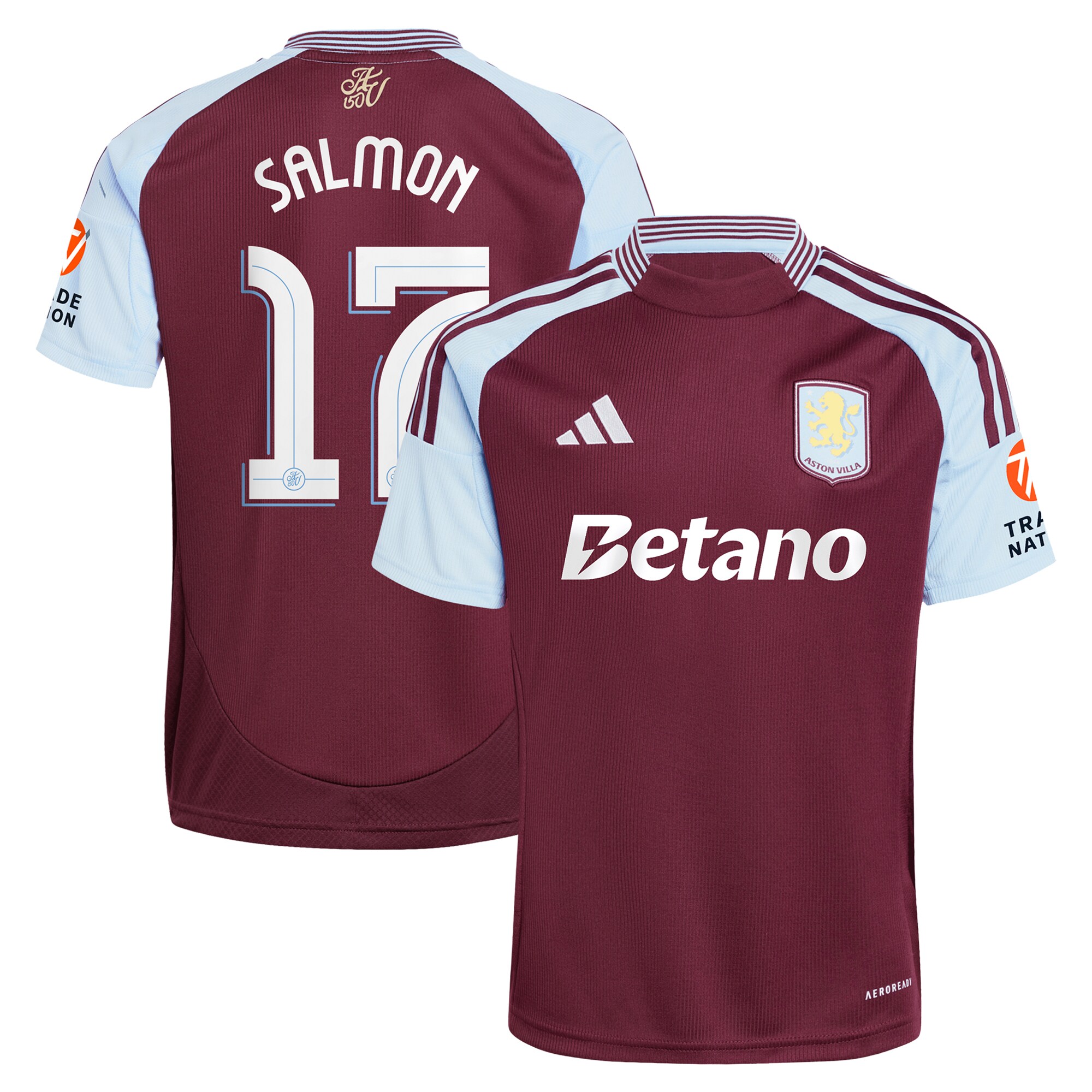 aston villa adidas home shirt 2024-25 with salmon 17 cup printing Collection | Official Aston Villa Shirts