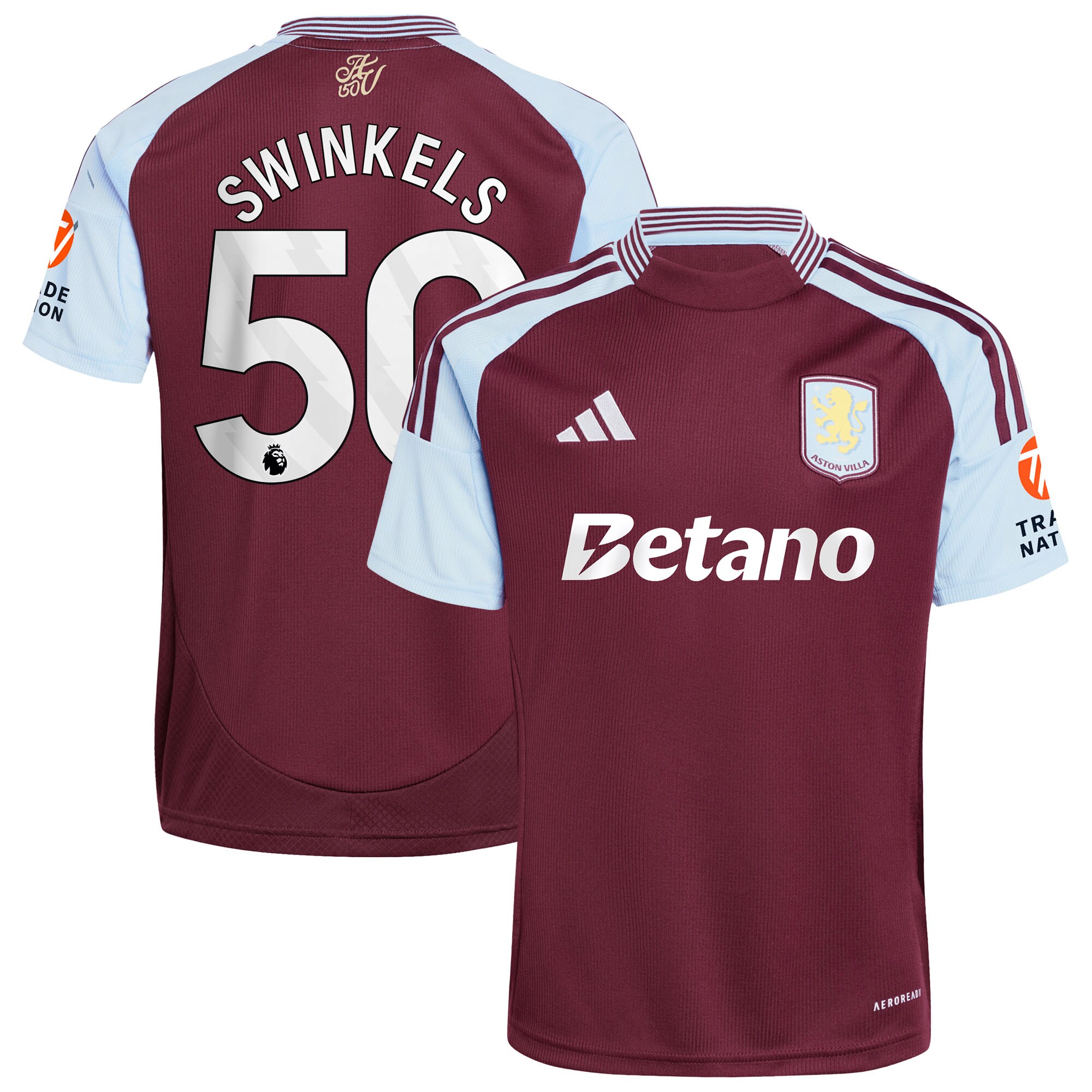 aston villa adidas home shirt 2024-25 with swinkels 50 printing Collection | Official Aston Villa Shirts