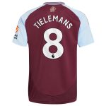 aston villa adidas home shirt 2024-25 with tielemans 8 printing Collection | Official Aston Villa Shirts