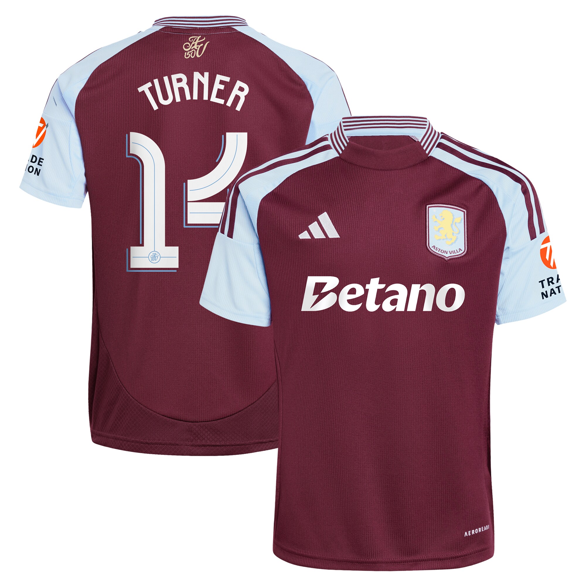 aston villa adidas home shirt 2024-25 with turner 14 cup printing Collection | Official Aston Villa Shirts