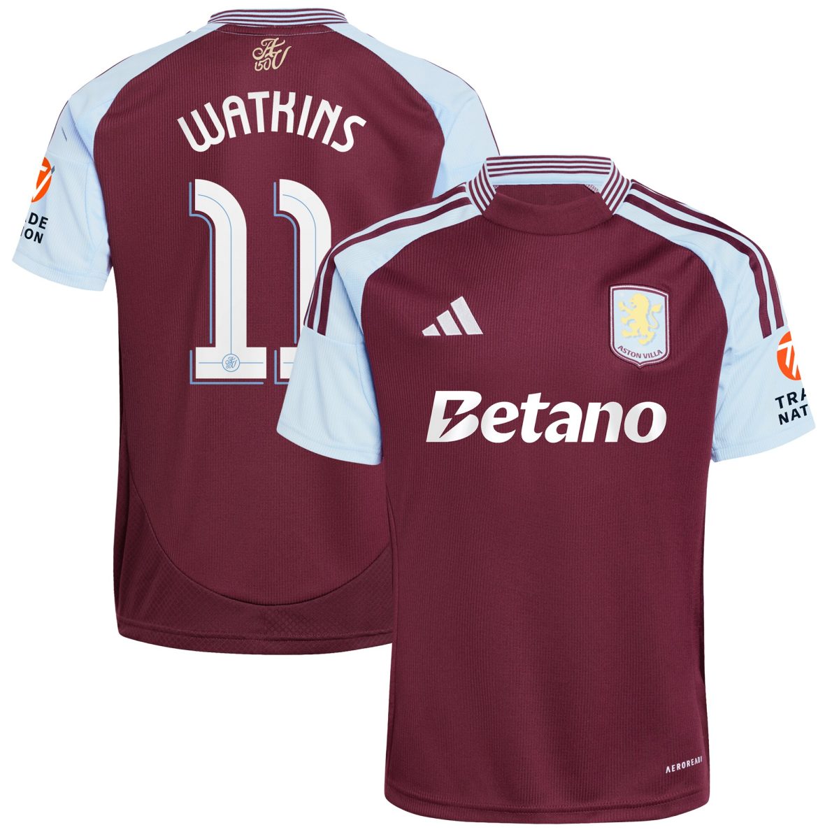 aston villa adidas home shirt 2024-25 with watkins 11 cup printing Collection | Official Aston Villa Shirts
