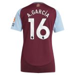 aston villa adidas home shirt 2024-25 – womens with a.garcía 16 printing Collection | Official Aston Villa Shirts