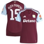 aston villa adidas home shirt 2024-25 – womens with alex moreno 15 cup printing Collection | Official Aston Villa Shirts