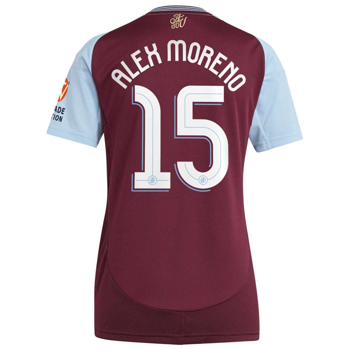 aston villa adidas home shirt 2024-25 – womens with alex moreno 15 cup printing Collection | Official Aston Villa Shirts