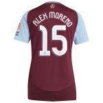 aston villa adidas home shirt 2024-25 – womens with alex moreno 15 cup printing Collection | Official Aston Villa Shirts