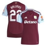 aston villa adidas home shirt 2024-25 – womens with baijings 22 cup printing Collection | Official Aston Villa Shirts