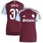 aston villa adidas home shirt 2024-25 – womens with bailey 31 cup printing Collection | Official Aston Villa Shirts