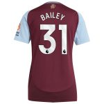 aston villa adidas home shirt 2024-25 – womens with bailey 31 printing Collection | Official Aston Villa Shirts