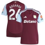 aston villa adidas home shirt 2024-25 – womens with bogarde 26 printing Collection | Official Aston Villa Shirts