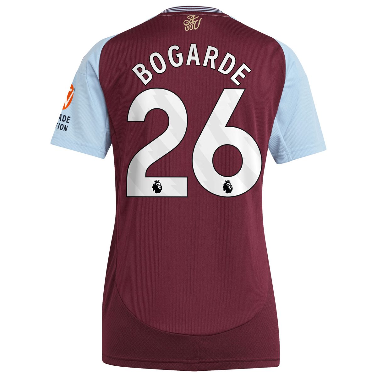aston villa adidas home shirt 2024-25 – womens with bogarde 26 printing Collection | Official Aston Villa Shirts