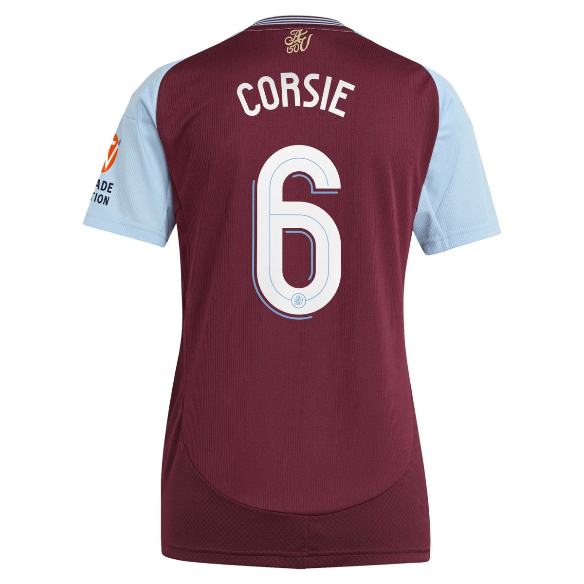 aston villa adidas home shirt 2024-25 – womens with corsie 6 cup printing Collection | Official Aston Villa Shirts