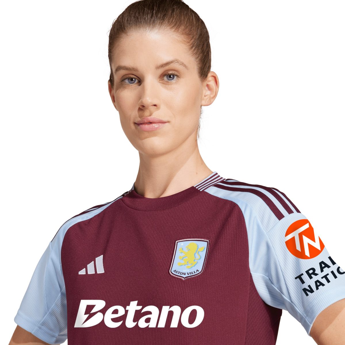 aston villa adidas home shirt 2024-25 – womens with custom printing Collection | Official Aston Villa Shirts