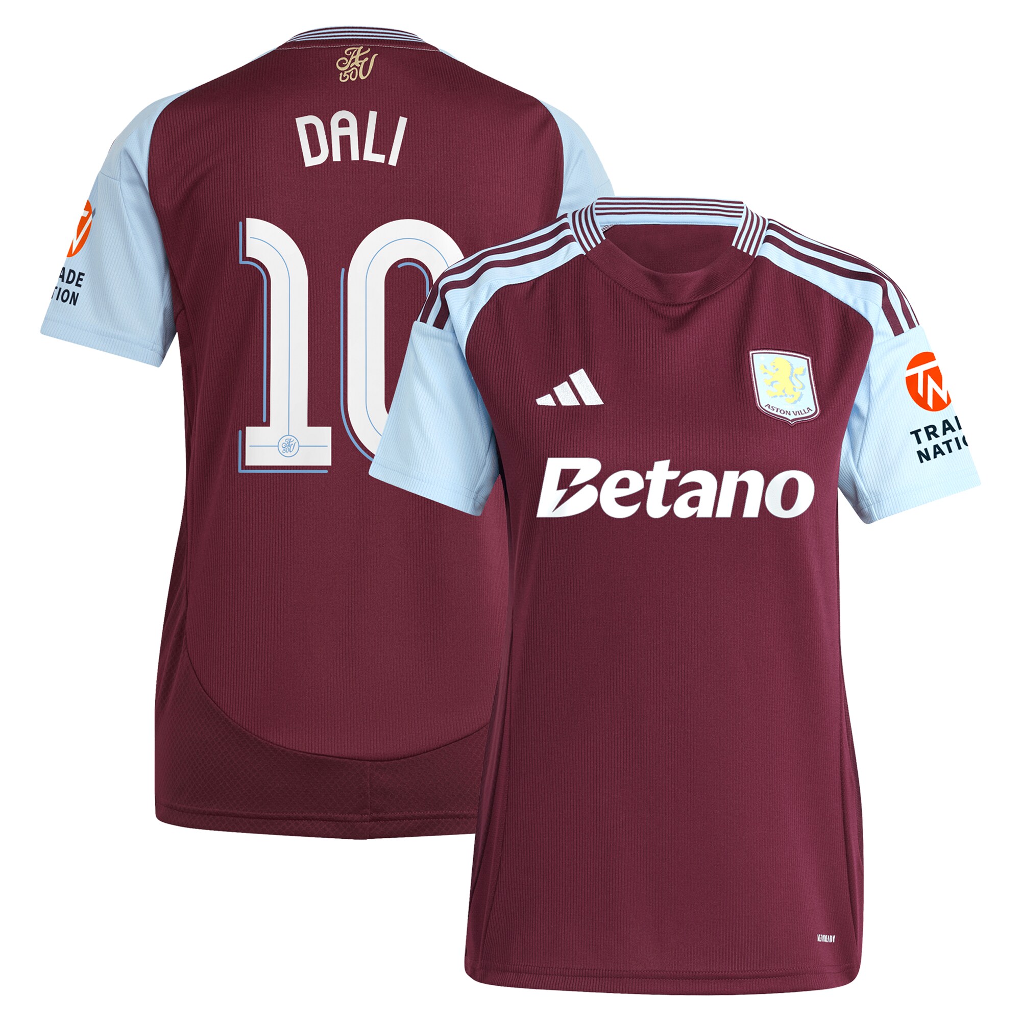 aston villa adidas home shirt 2024-25 – womens with dali 10 cup printing Collection | Official Aston Villa Shirts
