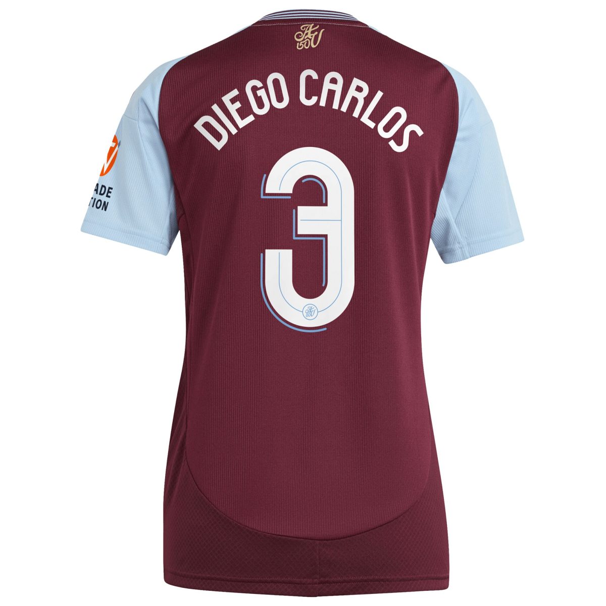 aston villa adidas home shirt 2024-25 – womens with diego carlos 3 cup printing Collection | Official Aston Villa Shirts
