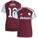 aston villa adidas home shirt 2024-25 – womens with digne 12 cup printing Collection | Official Aston Villa Shirts