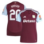 aston villa adidas home shirt 2024-25 – womens with hanson 20 cup printing Collection | Official Aston Villa Shirts
