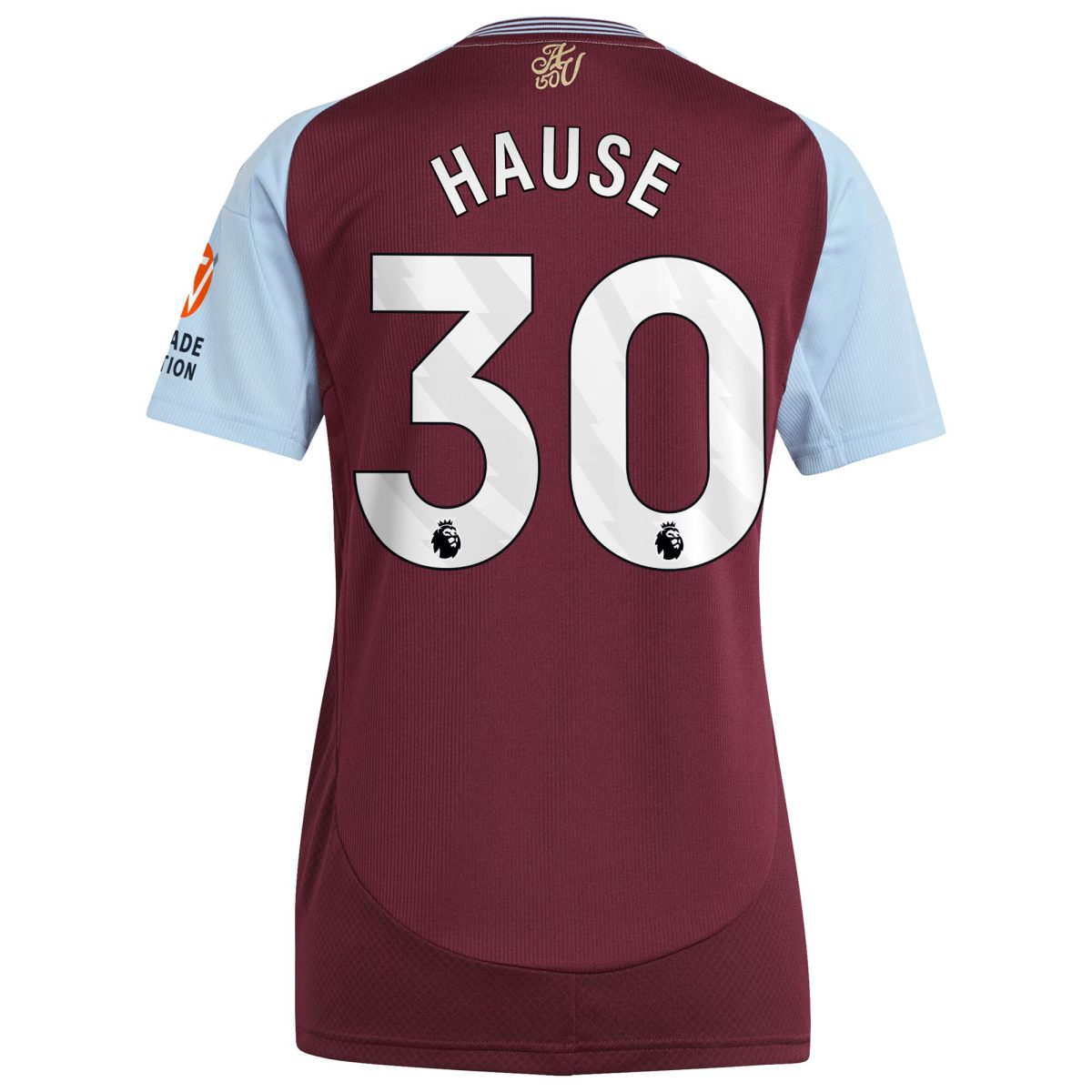 aston villa adidas home shirt 2024-25 – womens with hause 30 printing Collection | Official Aston Villa Shirts