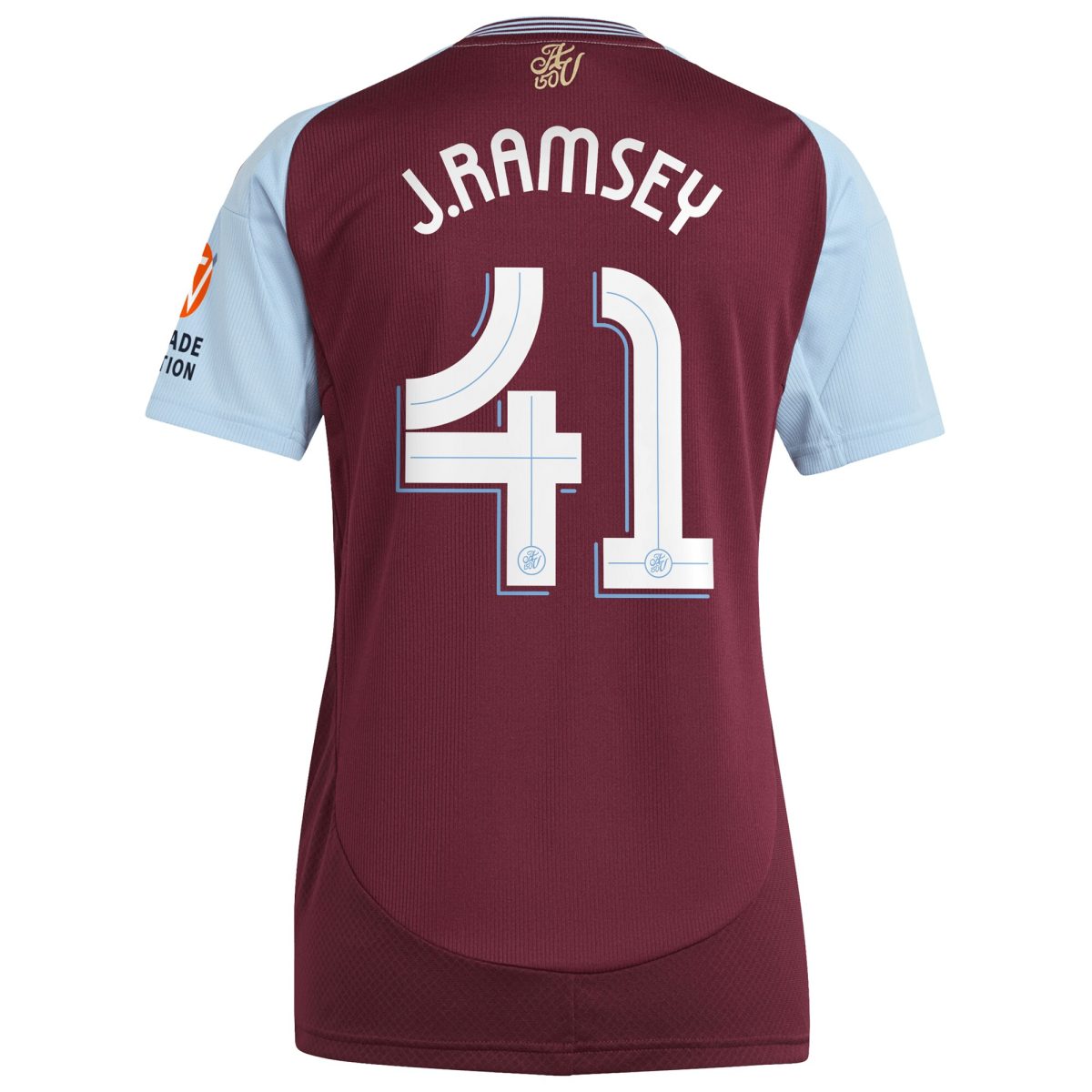 aston villa adidas home shirt 2024-25 – womens with j. ramsey 41 cup printing Collection | Official Aston Villa Shirts