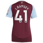 aston villa adidas home shirt 2024-25 – womens with j. ramsey 41 printing Collection | Official Aston Villa Shirts