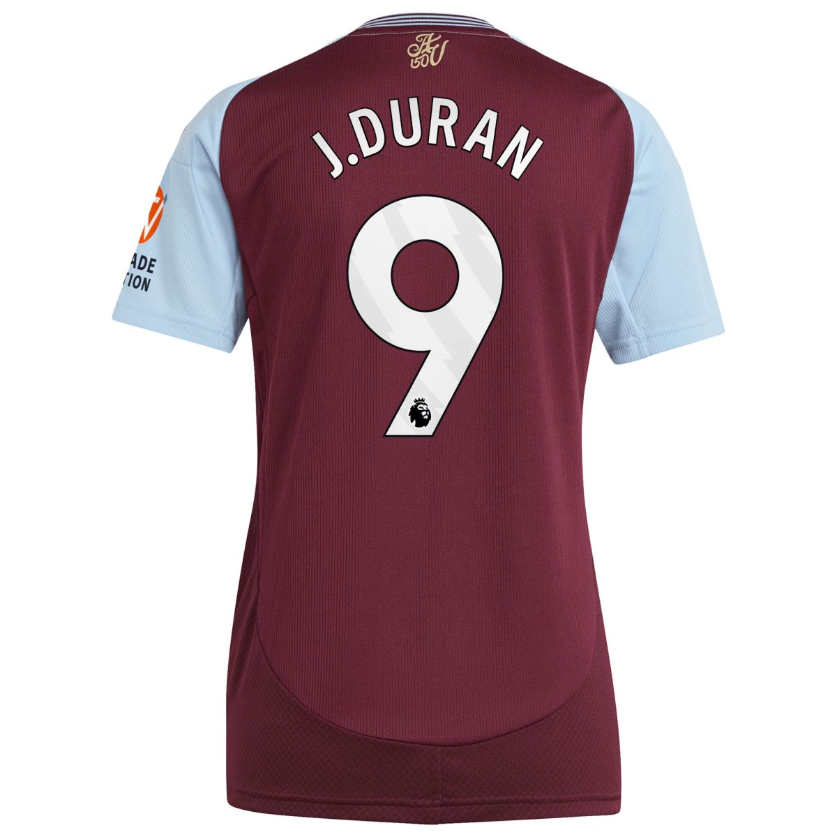 aston villa adidas home shirt 2024-25 – womens with j.duran 9 printing Collection | Official Aston Villa Shirts
