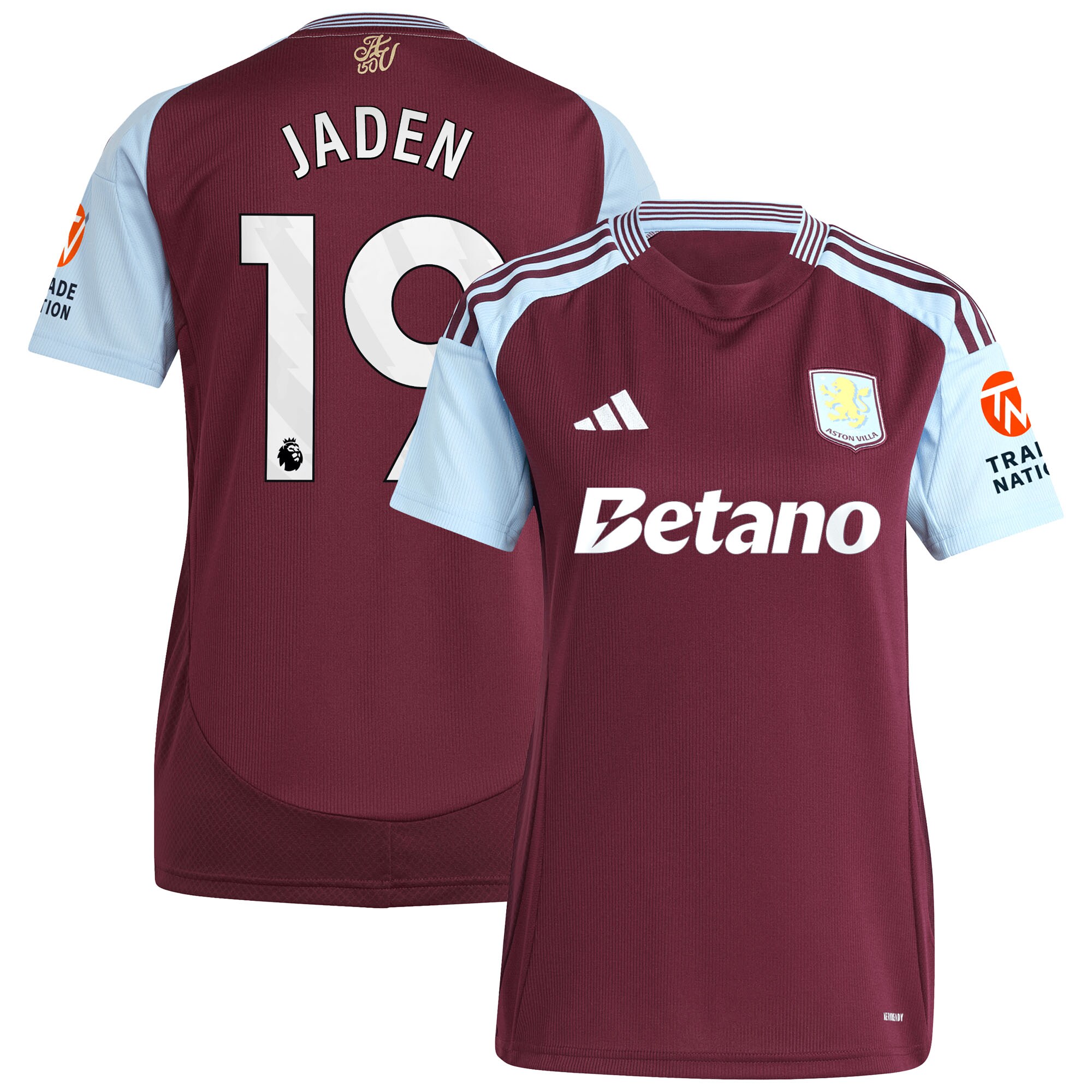aston villa adidas home shirt 2024-25 – womens with jaden 19 printing Collection | Official Aston Villa Shirts