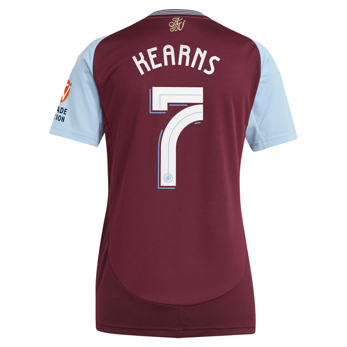 aston villa adidas home shirt 2024-25 – womens with kearns 7 cup printing Collection | Official Aston Villa Shirts