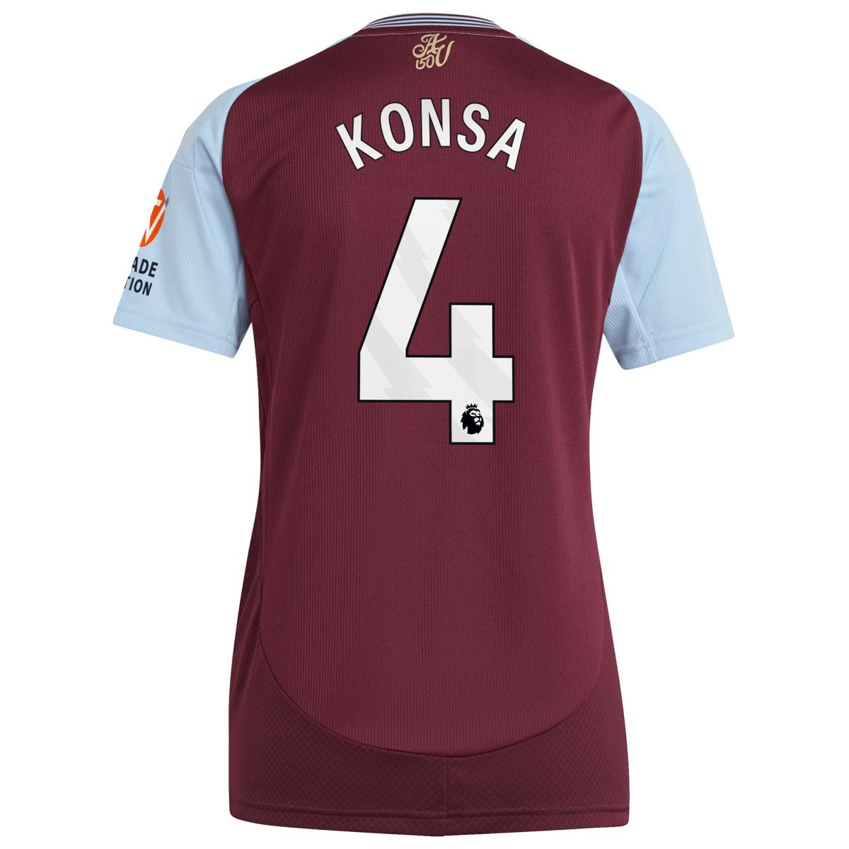 aston villa adidas home shirt 2024-25 – womens with konsa 4 printing Collection | Official Aston Villa Shirts