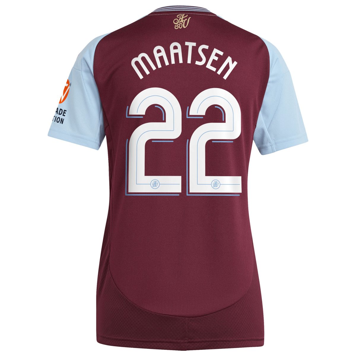 aston villa adidas home shirt 2024-25 – womens with maatsen 22 cup printing Collection | Official Aston Villa Shirts