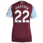 aston villa adidas home shirt 2024-25 – womens with maatsen 22 printing Collection | Official Aston Villa Shirts