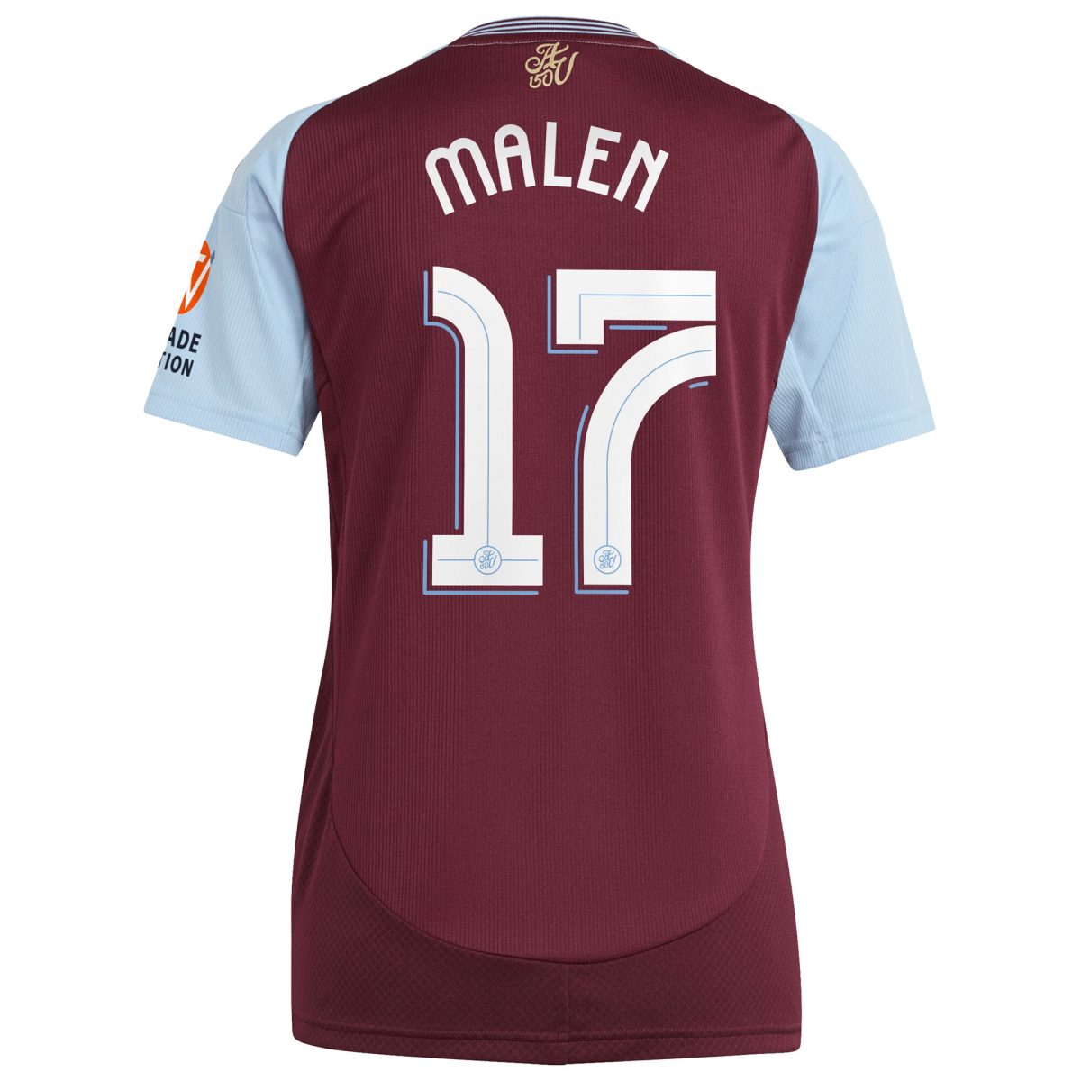 aston villa adidas home shirt 2024-25 – womens with malen 17 cup printing Collection | Official Aston Villa Shirts