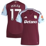 aston villa adidas home shirt 2024-25 – womens with malen 17 printing Collection | Official Aston Villa Shirts