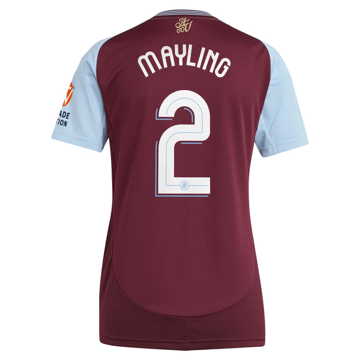 aston villa adidas home shirt 2024-25 – womens with mayling 2 cup printing Collection | Official Aston Villa Shirts