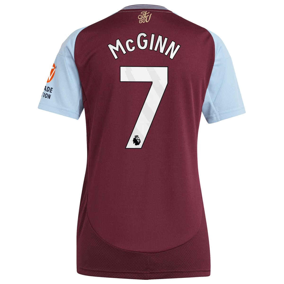 aston villa adidas home shirt 2024-25 – womens with mcginn 7 printing Collection | Official Aston Villa Shirts