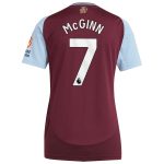 aston villa adidas home shirt 2024-25 – womens with mcginn 7 printing Collection | Official Aston Villa Shirts