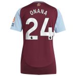 aston villa adidas home shirt 2024-25 – womens with onana 24 printing Collection | Official Aston Villa Shirts