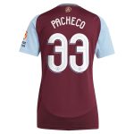 aston villa adidas home shirt 2024-25 – womens with pacheco 33 cup printing Collection | Official Aston Villa Shirts