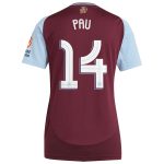 aston villa adidas home shirt 2024-25 – womens with pau 14 cup printing Collection | Official Aston Villa Shirts
