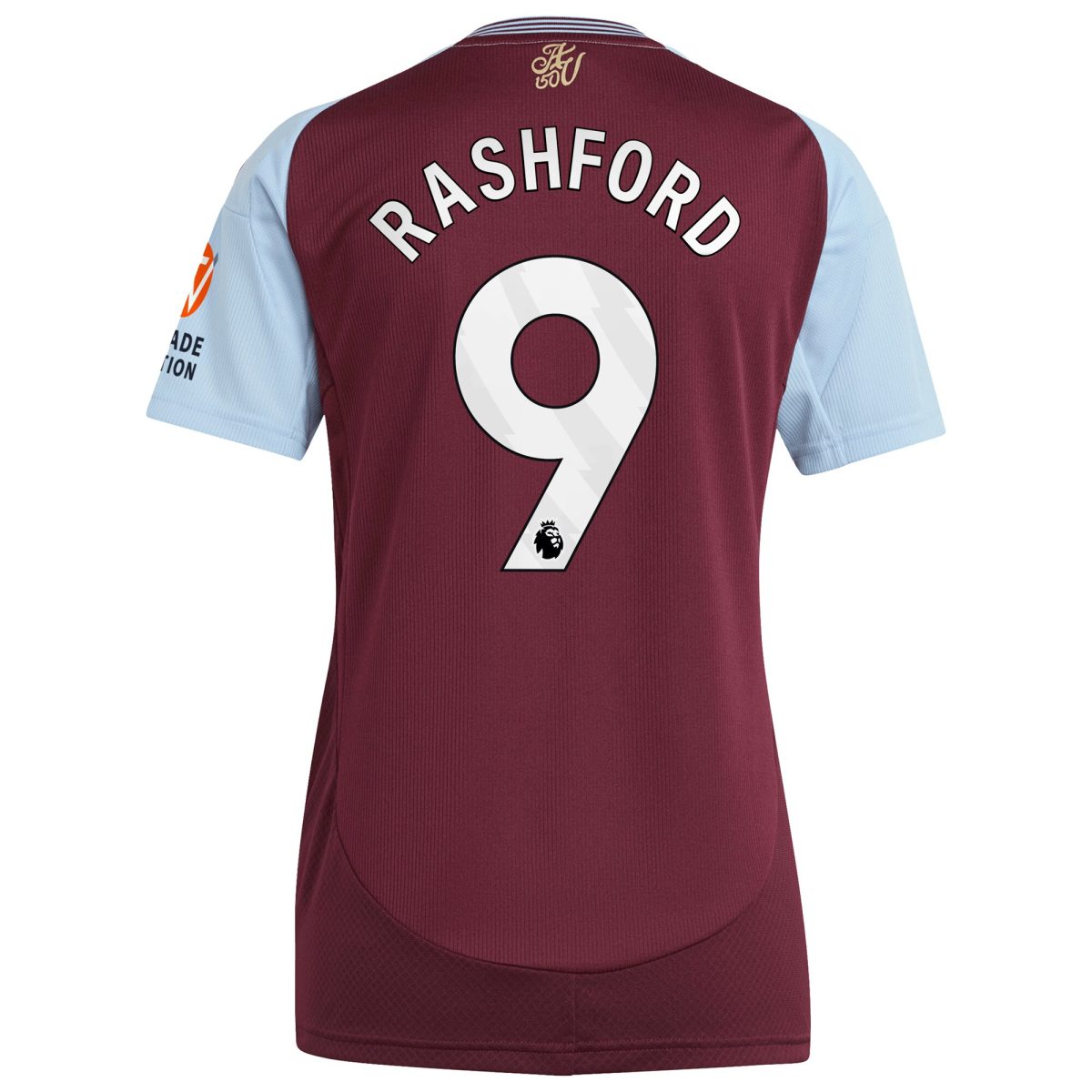 aston villa adidas home shirt 2024-25 – womens with rashford 9 printing Collection | Official Aston Villa Shirts