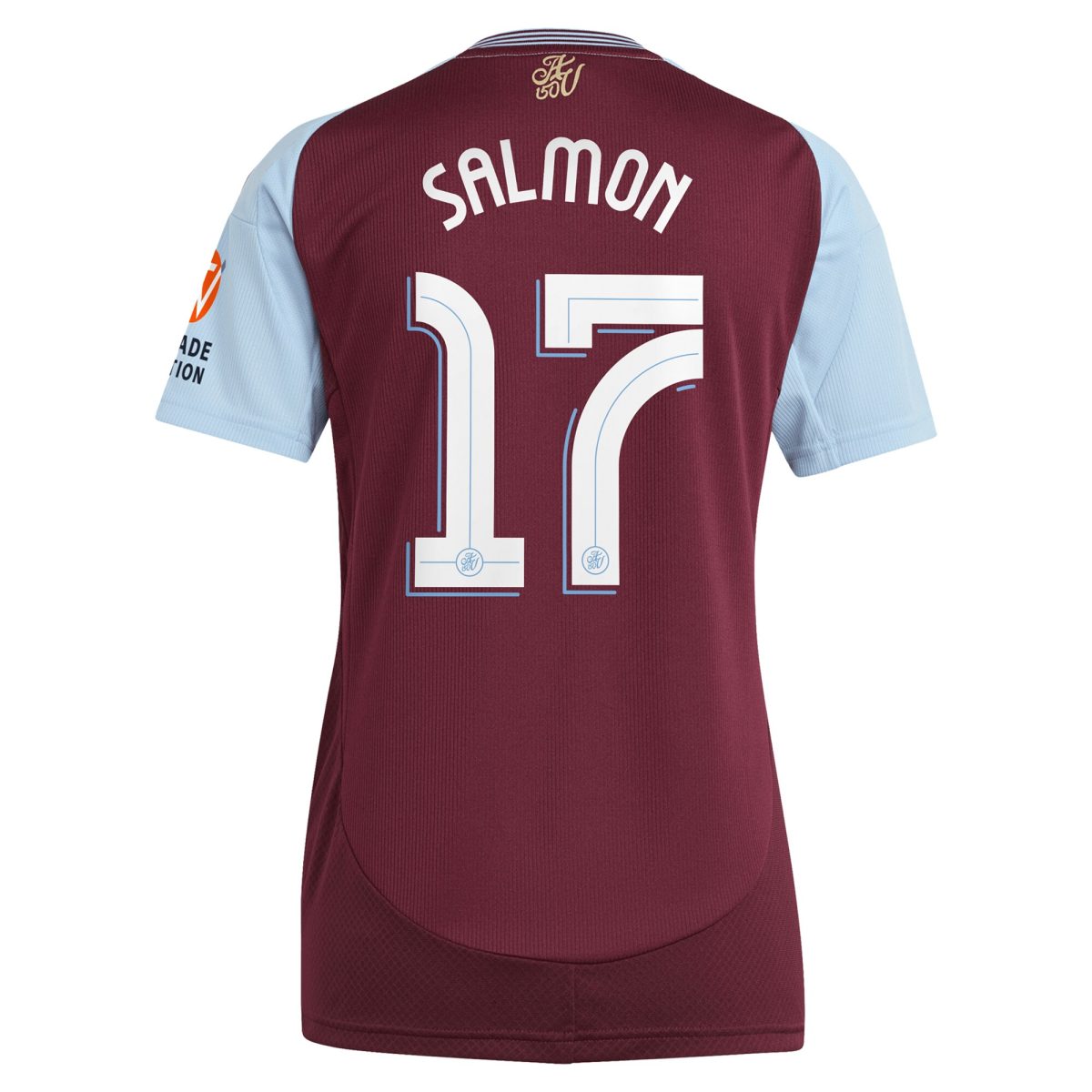 aston villa adidas home shirt 2024-25 – womens with salmon 17 cup printing Collection | Official Aston Villa Shirts