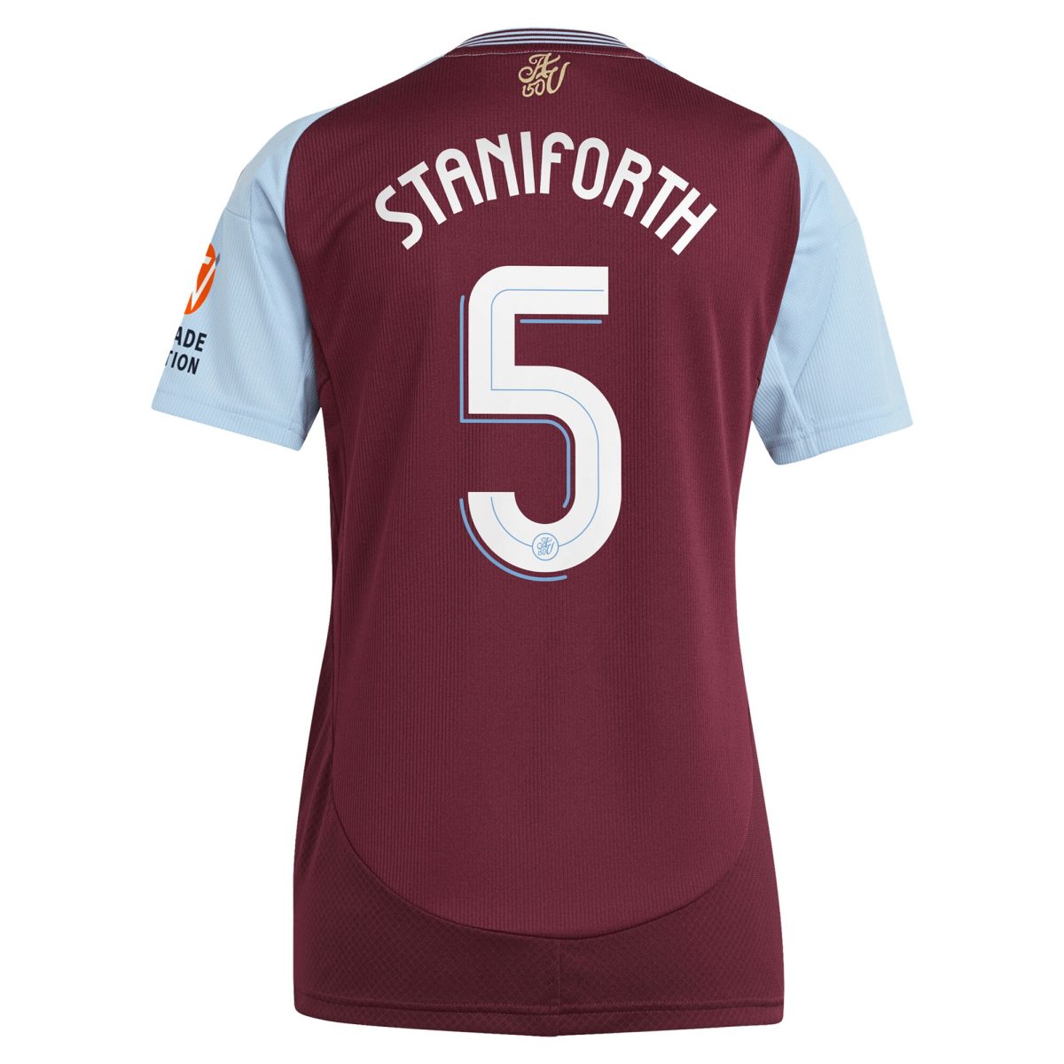 aston villa adidas home shirt 2024-25 – womens with staniforth 5 cup printing Collection | Official Aston Villa Shirts