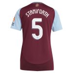 aston villa adidas home shirt 2024-25 – womens with staniforth 5 cup printing Collection | Official Aston Villa Shirts