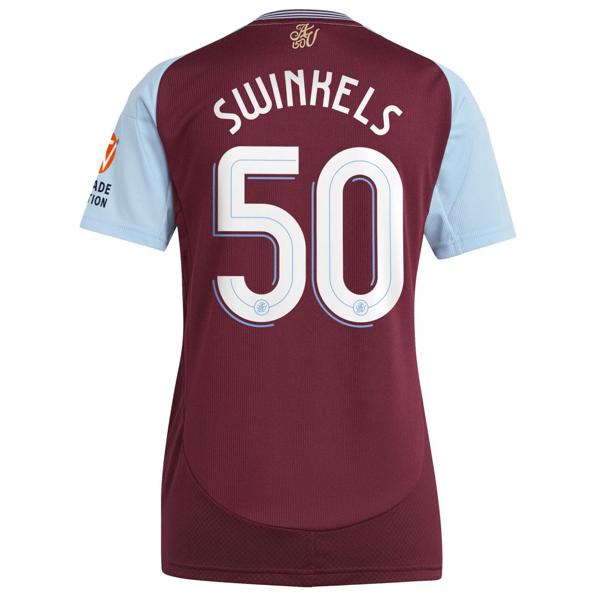 aston villa adidas home shirt 2024-25 – womens with swinkels 50 cup printing Collection | Official Aston Villa Shirts