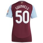 aston villa adidas home shirt 2024-25 – womens with swinkels 50 cup printing Collection | Official Aston Villa Shirts