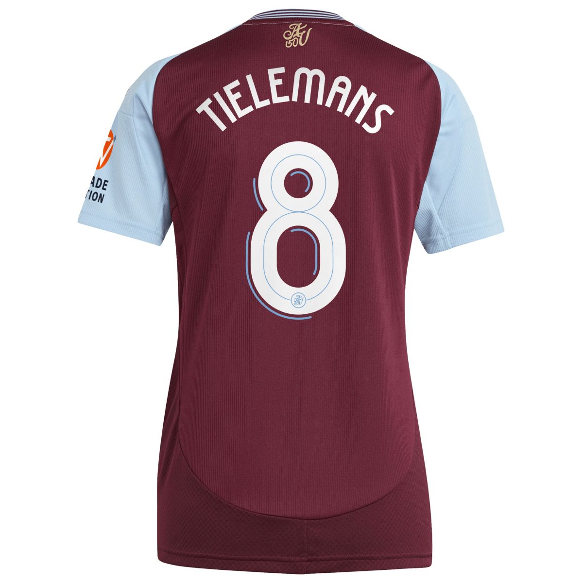aston villa adidas home shirt 2024-25 – womens with tielemans 8 cup printing Collection | Official Aston Villa Shirts