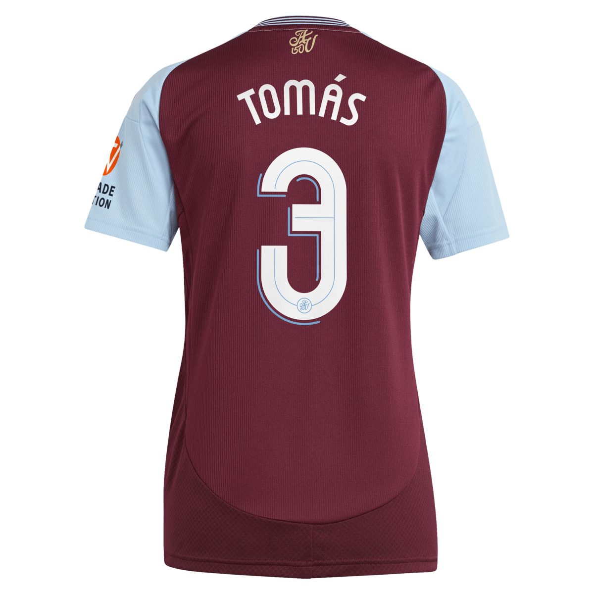 aston villa adidas home shirt 2024-25 – womens with tomás 3 cup printing Collection | Official Aston Villa Shirts