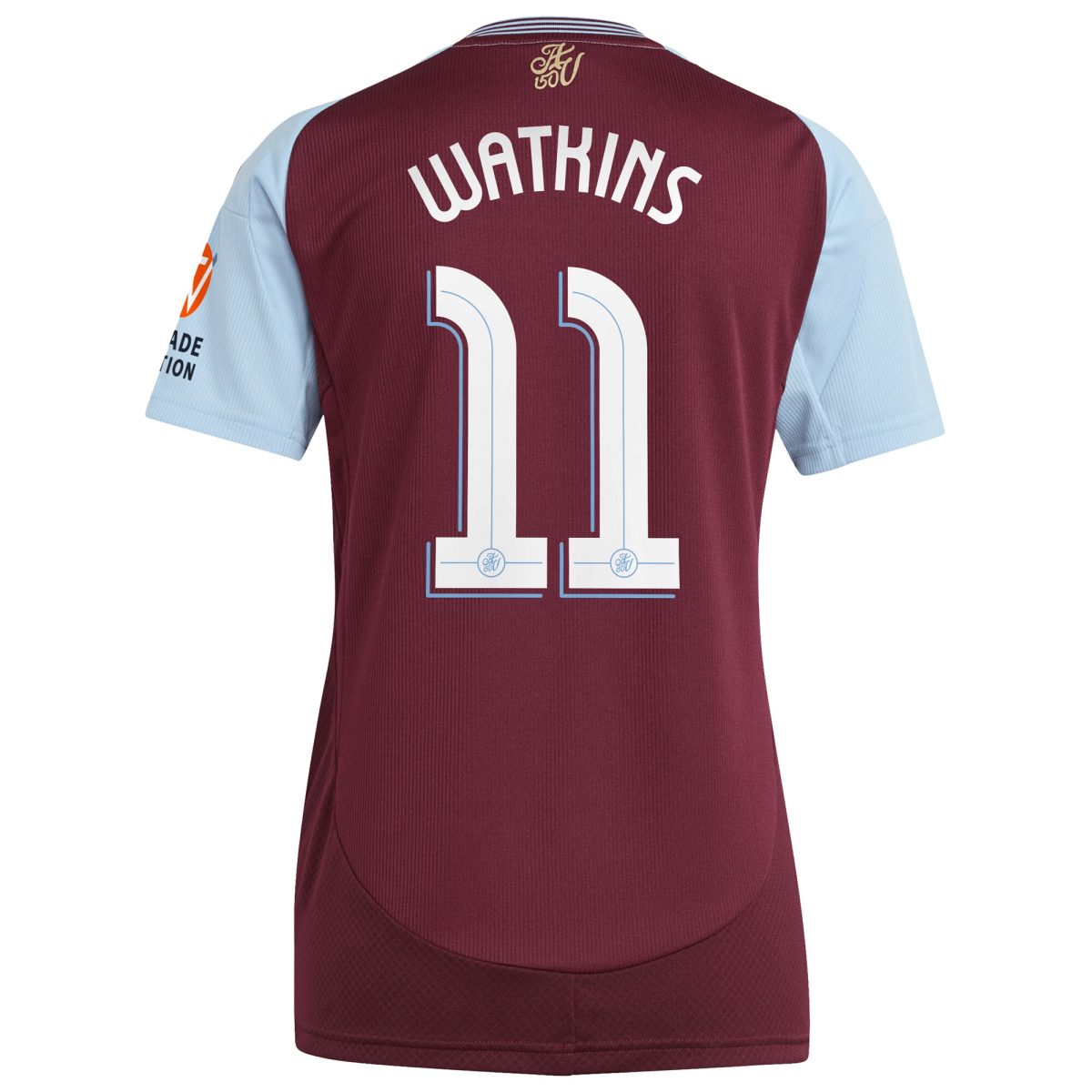 aston villa adidas home shirt 2024-25 – womens with watkins 11 cup printing Collection | Official Aston Villa Shirts